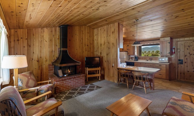 Ennis Apartment | Two bedroom log cabin