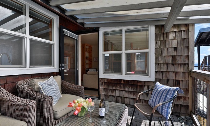 Langley Condo | Two-story townhouse just steps from the waters edge with a private deck. Perfect accommodations for families. Recently remodeled. Beautifully appointed
