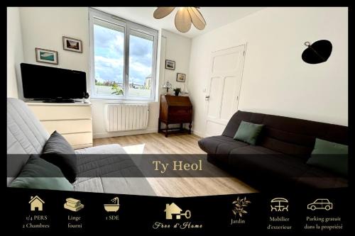 Saint-Caradec-Tregomel House | Ty Heol, maison authentique, lumineuse avec jardin
