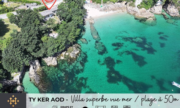 Saint-Mathieu House | TY KER AOD - villa with superb sea view near to the beach