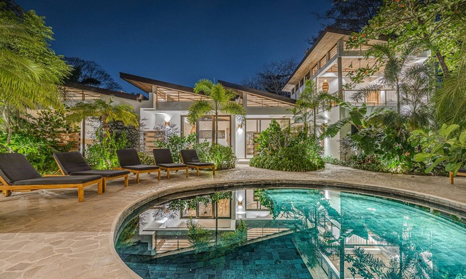 Playa Guiones Villa | Unique Beautiful Beachfront Property w/Private Beach path Pool
