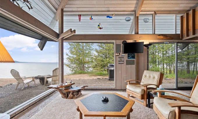 Frankfort House | Unique Crystal Lake Front Home - Near Platte River & Pt. Betsie!