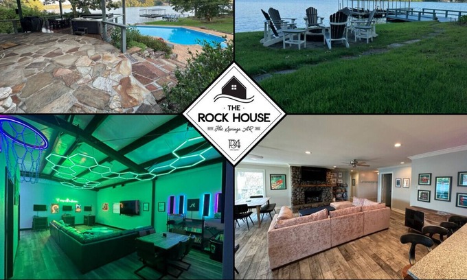 Piney House | Unique Lake House - Dock - Hot Tub/Pool - GameRoom