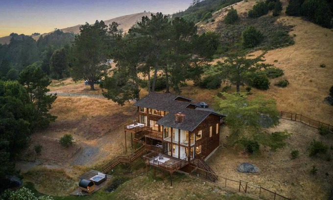 Nicasio House | Unique private access studio with outdoor spa in paradise.