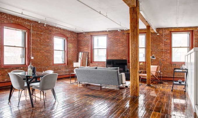 South End House | Unique South End Loft w/Pool, Art Gallery, Steps to T by Blueground