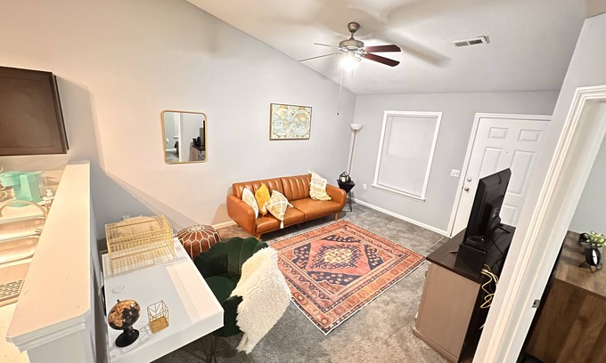 Charlotte Apartment | University City Bohemian Escape w/Balcony