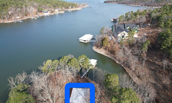 Jay House | Updated 3 bedroom lakefront home offers privacy and comfort w dock on Grand Lake
