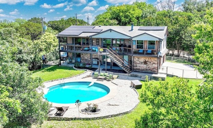 Lake Whitney House | Updated home with Private Pool & Lake View View! Pet Friendly!