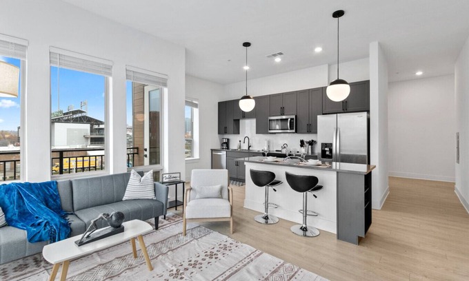 Five Points South Apartment | Upscale 2-Bedroom Condo with Stunning City Views