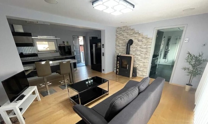 Furth Apartment | Upscale holiday home in the beautiful hiking and mountain bike paradise of the Odenwald