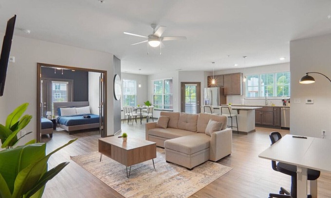 North Raleigh Apartment | Upscale King 5 Bed Suite—in North Raleigh!