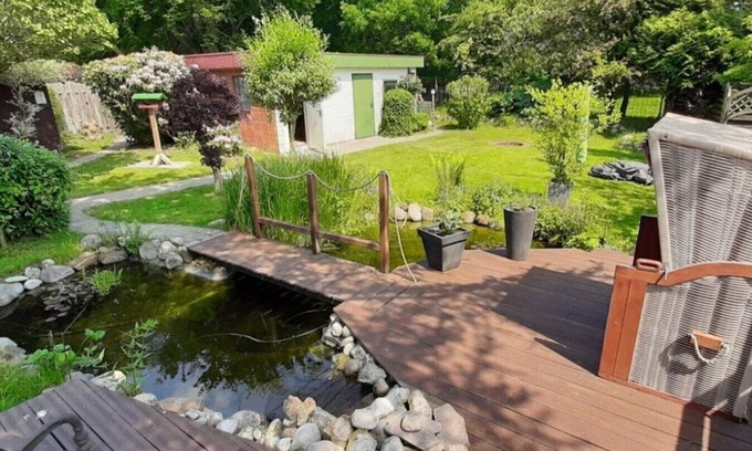 Almdorf House | Vacation between Sankt Peter Ording and Sylt Sauna, garden and pets