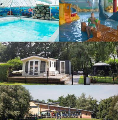 Sumar Ski Chalet | VakantieNoord, chalet 6p with veranda, located in Friesland, 5 stars camping on the lake