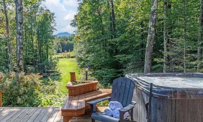 Jay House | View of Jay Peak from the Hot Tub!