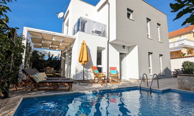 Tribunj House | Vila Burin - four star villa with private pool, rooftop hot tub and parking