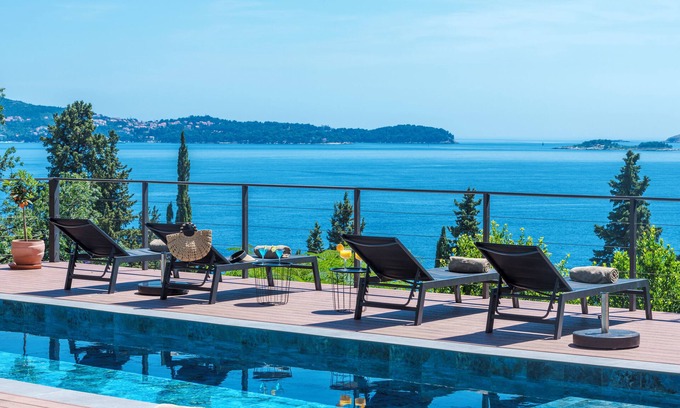 Mlini Villa | Vila Hortensia-With Private Pool and Beaches Front