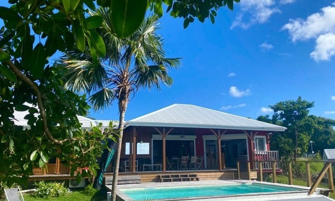 Sainte-Anne Villa | Villa 180 sea view and view of the Bois Jolan kitesurfing spot