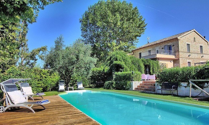 Ostra Villa | Villa Accordo: A characteristic and welcoming two-story villa surrounded by the greenery, with Free WI-FI.
