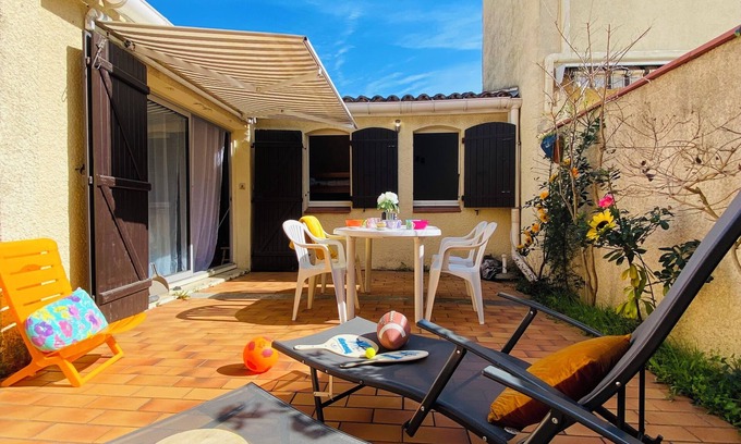 Saint-Cyprien Plage Villa | 🌼 Villa aux Capellans with terrace and pool 🌼