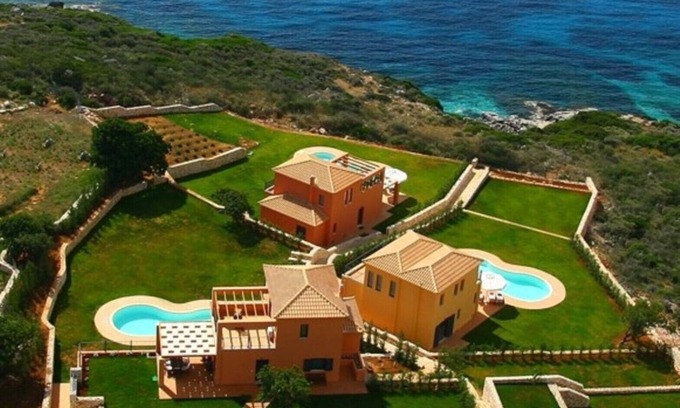 Skala Villa | Villa Brio Exclusive Villa A:Spacious, waterfront, private, jetty, next to Skala