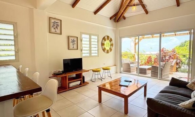 Le Marin Villa | Villa Claragane: private pool, sea & forest view, ideal for 4 travelers.