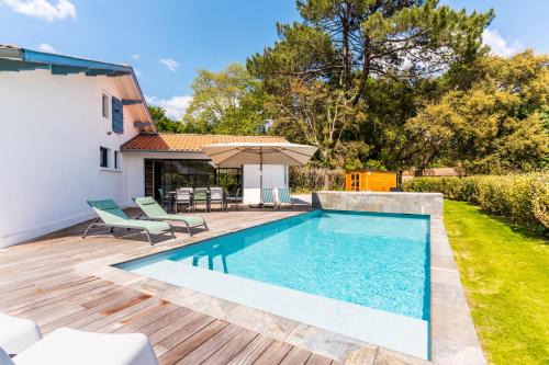 Seignosse Villa | Villa confortable à Seignosse avec piscine privée