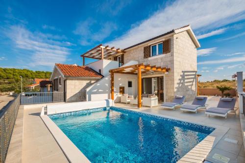 Razanj Villa | Villa Diomedes with the sea view and the pool