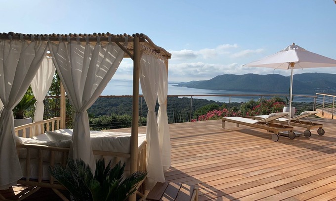 Porto-Vecchio Villa | VILLA DOMAINE PRIVEE SEA VIEW 180° HEATED POOL