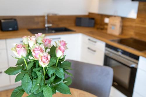 Timmendorfer Strand Apartment | Villa Dornkamp 5 - Luxuriöse Ferienwohnung für 2 Personen inklusive Sauna und Balkon