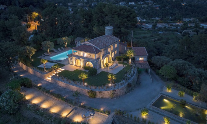Saint-Paul-de-Vence Villa | VILLA GALET VUE 360 MER MONTAGNE ET CITADELLE SAINT PAUL DE VENCE
