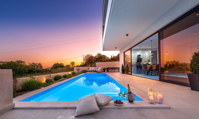 Orasac Villa | Villa Garden Rose - Spectacular Sea View and Exclusive Privacy