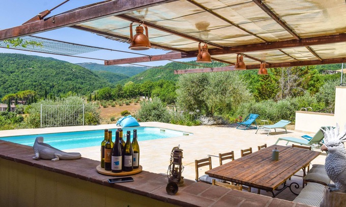 San Venanzo House | Villa in a very quiet area with garden, pool and panoramic terrace with hot tub!