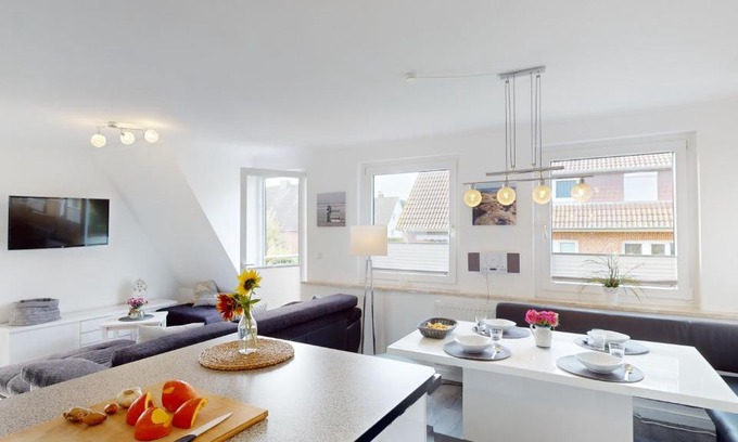 Groemitz Apartment | Villa Klarsinni Ferienwohnung 2 Strandkorb