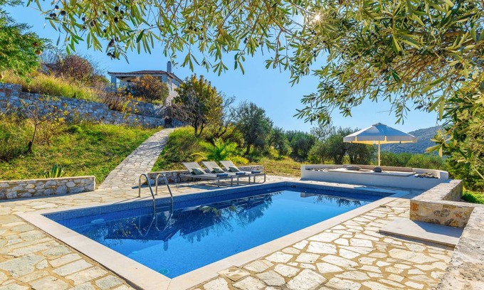 Skopelos Villa | Villa Levanda: Large Private Pool, Sea Views, A/C, WiFi