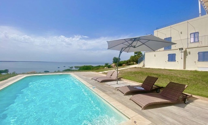 San Giovanni Suergiu Villa | Villa Maestrale - Sardinia - sea view breathtaking sunsets from private pool