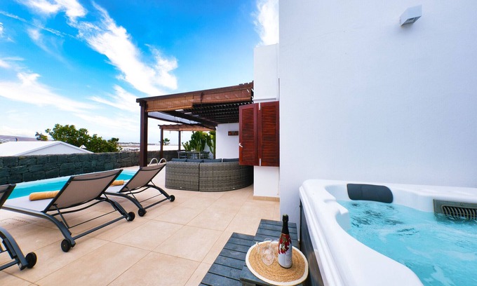 Playa Blanca Ski Chalet | Villa Malolo - Private Pool and Jacuzzi By Lanzarote Vacation Homes