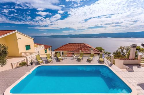 Ruskamen Villa | VILLA MASLINA, with private 32m2Pool, panoramic views on 100km coastline, 12 pax