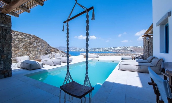 Kanalia Villa | Villa 'Myko By The Sea' with Sea View, Wi-Fi and Air Conditioning