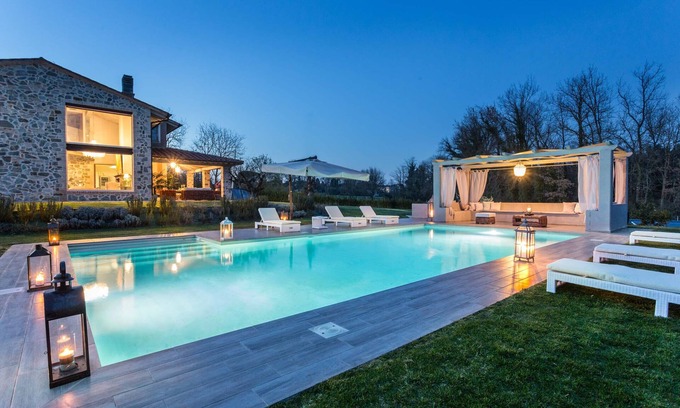 Orentano Villa | VILLA OTTO Luxury Tuscan Farmhouse with Private Pool close to Lucca Pisa Pistoia