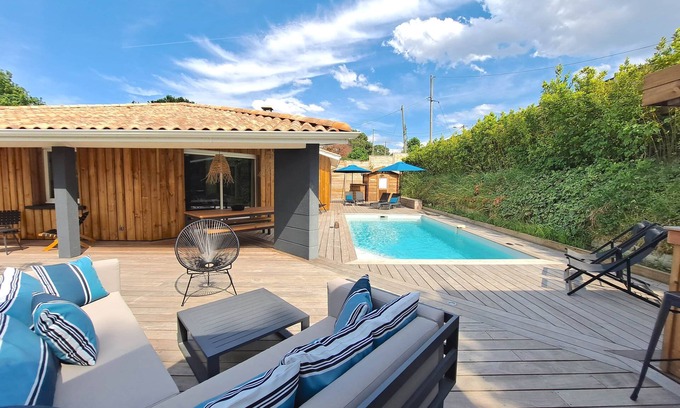La Teste-de-Buch House | Villa Proche Golf D'arcachon Avec Piscine Chauffée