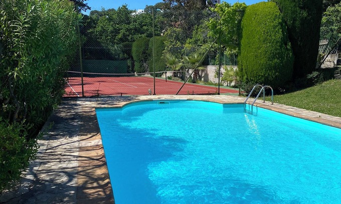 Le Cannet Villa | Villa Provençale, Piscine, Tennis Privé, vue Panoramique Cannes, Esterel