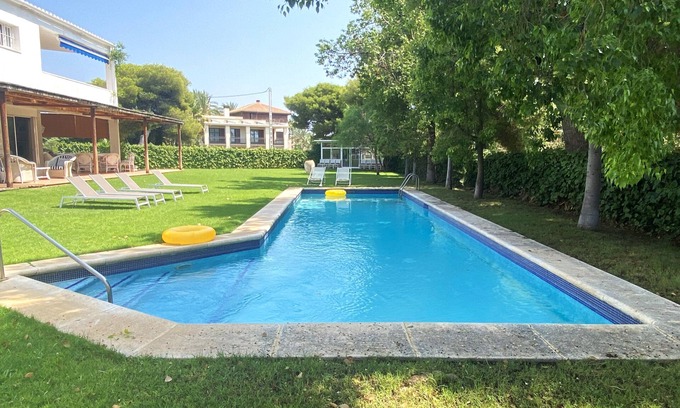 Vallpineda Villa | Villa Sitges Abu-Lia 3 min. walk from the beaches. Amaizing Outdoor Area. Luxury