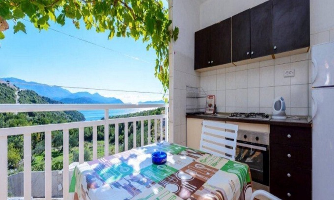 Podimoc House | Villa Sunce Doli - Double Room with Balcony and Sea View