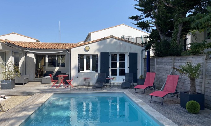 French Atlantic Coast Villa | VILLA SWIMMING POOL 3mn walk from the BEACH île de ré -