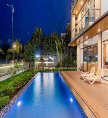 Ha Long Apartment | Villa Tuần Châu 10 phòng ngủ - sát biển - bể bơi - sân vườn BBQ