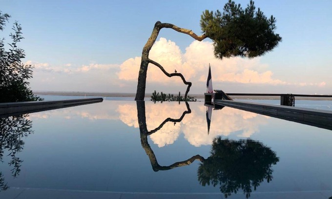 Cap-Ferret House | Villa with panoramic bay view - infinity pool and sauna