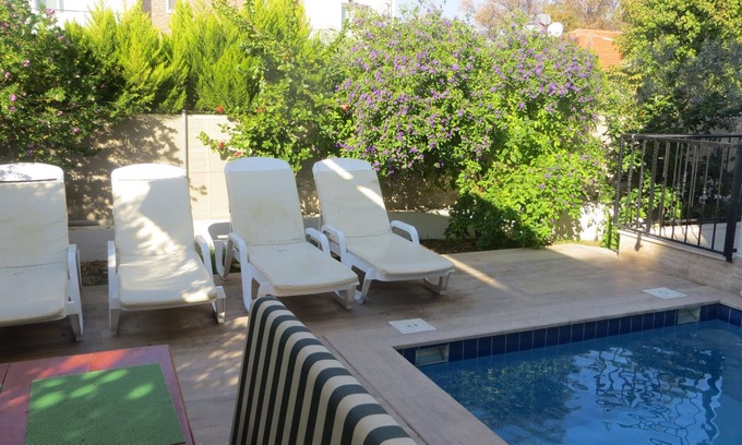 Dalyan City Center Villa | Villasevval-sleeps8-pool-bbq-ac-neartown