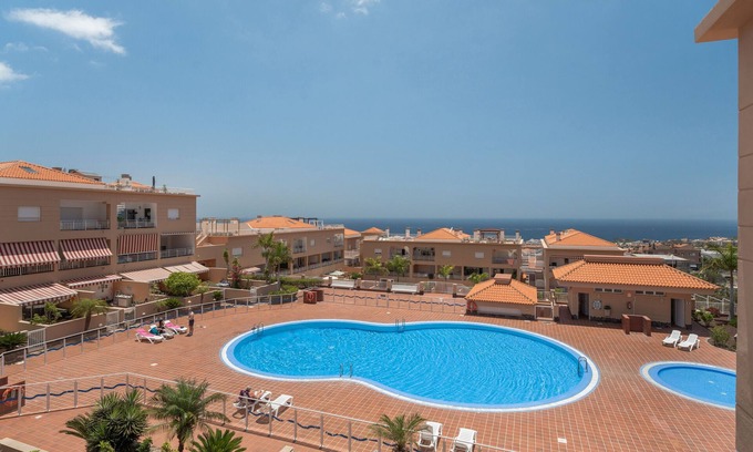 Costa Adeje Apartment | 'Vista Bella' Holidays with Sea Views, Shared Pool and Wi-Fi