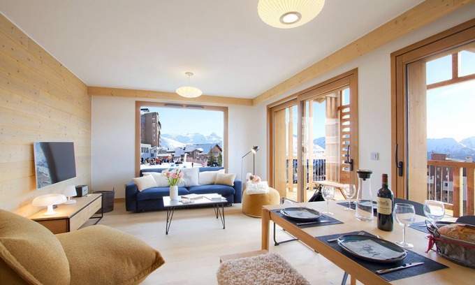 Bergers Condo | Vue sur les pistes, ski aux pieds, T3 + cabine
