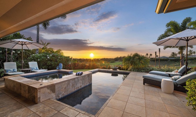 Kamuela Villa | Waiulaula Villa 322-Beautiful 3bd home w/Private Pool/Hot Tub, sleeps 7!